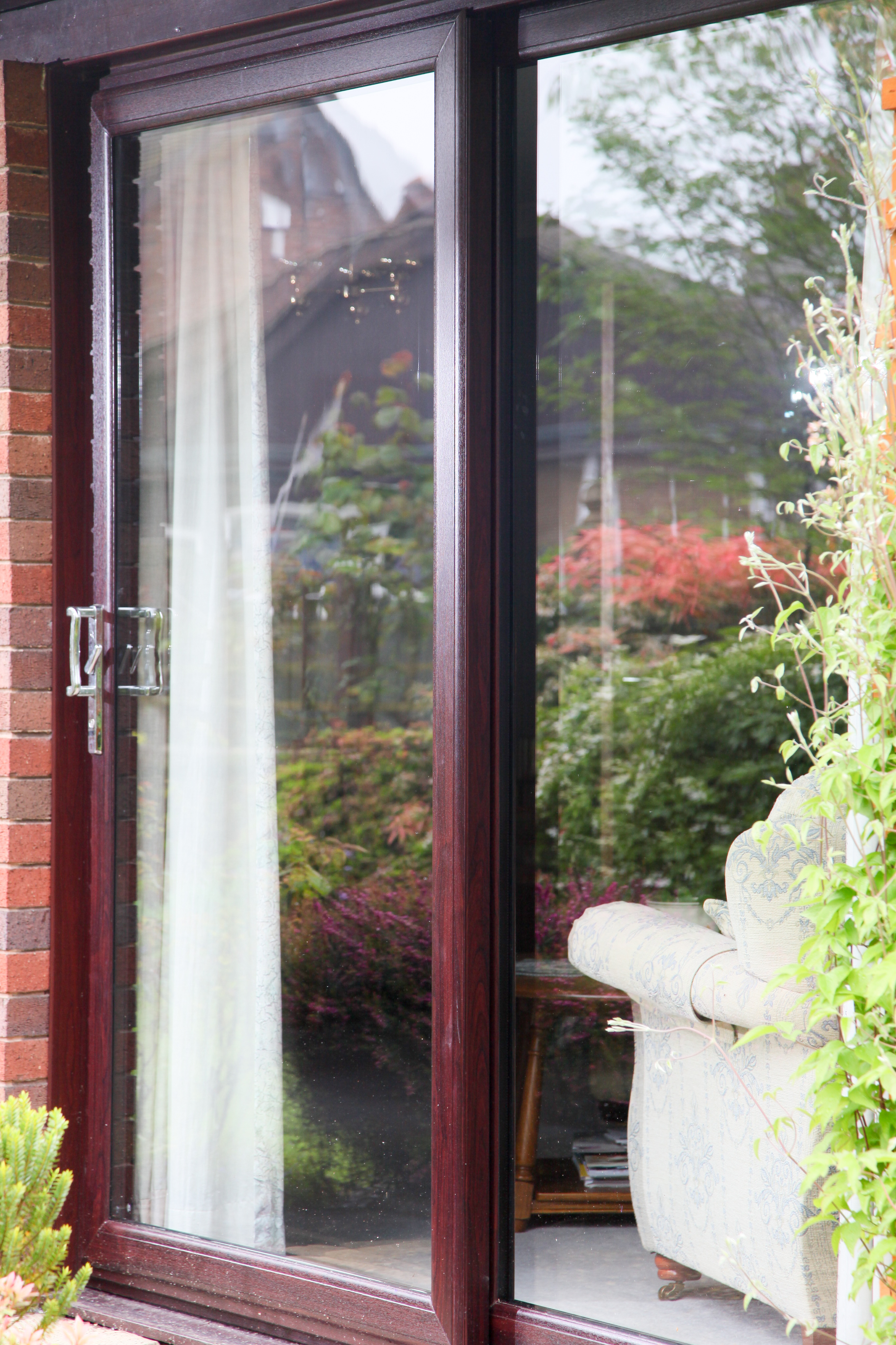 Brown Patio Door